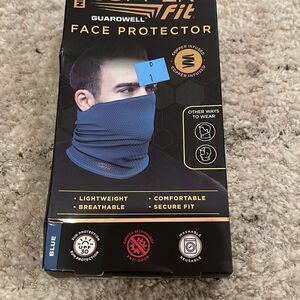 Copper Fit Infused Guardwell Cooling Face Protector Mask Gaiter Blue Reusable